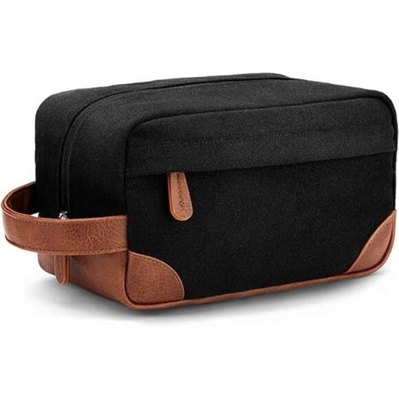 Toiletry Bag Hanging Dopp Kit for Men Water Resistant Canvas Shaving Bag - Picture 8 of 8